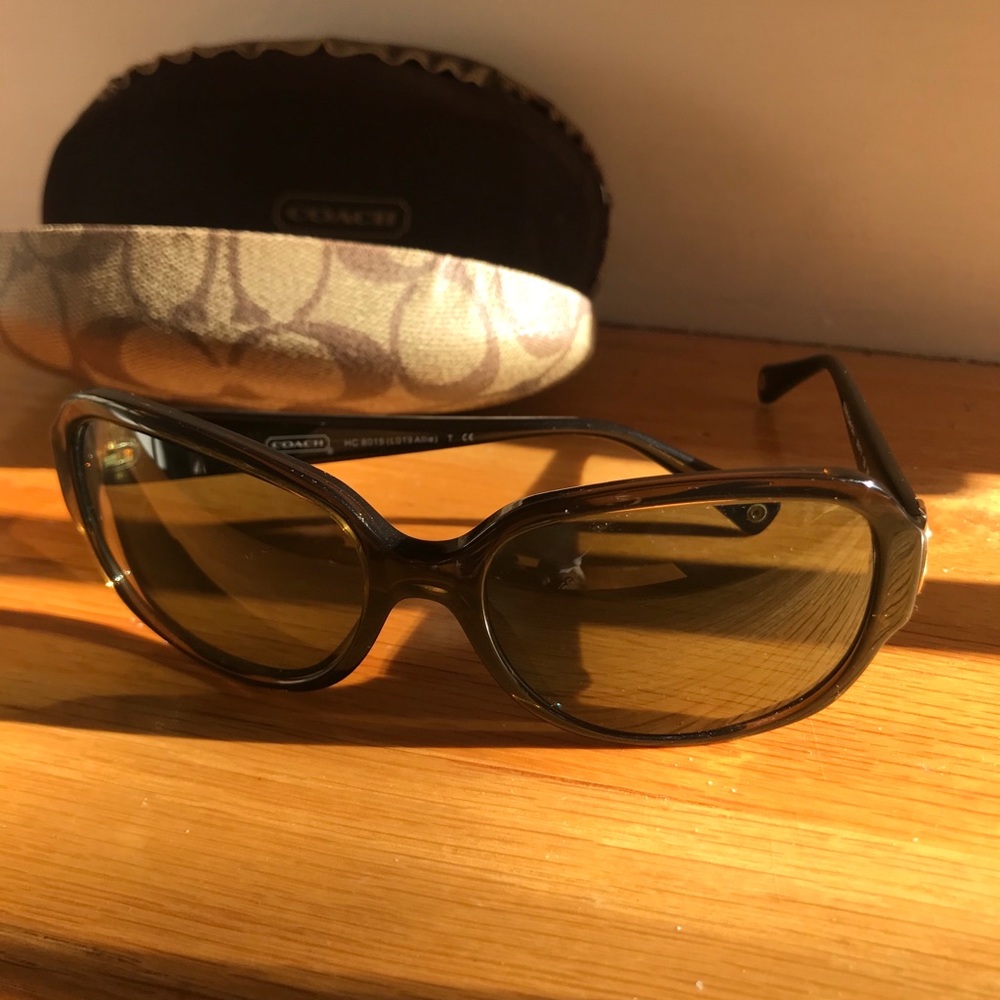 Coach Light Brown Polarized Sunglasses